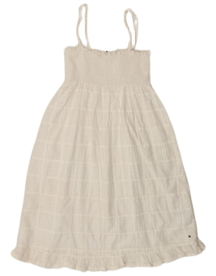 Damska sukienka letnia Tommy Hilfiger UK 8, mała, bawełniana w białą kratkę