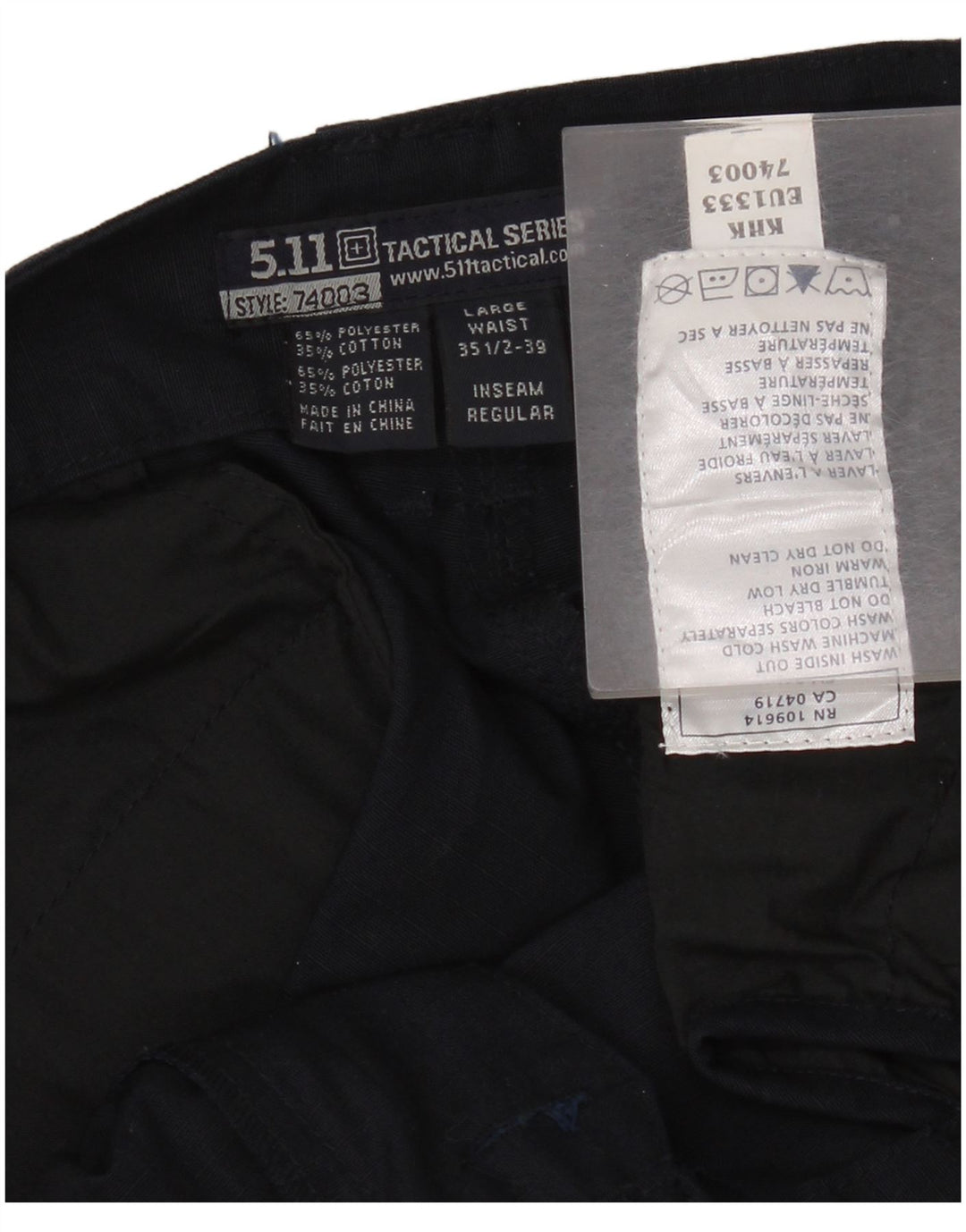 Męskie proste spodnie cargo 5.11 z serii Taktycznej W35 L32 Granatowe