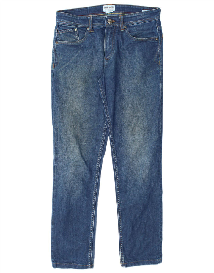 Męskie jeansy Timberland Slim W32 L30 Niebieskie bawełniane
