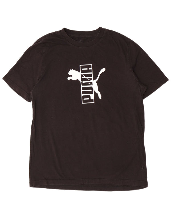 Puma Mens Graphic T-Shirt Top Large Black