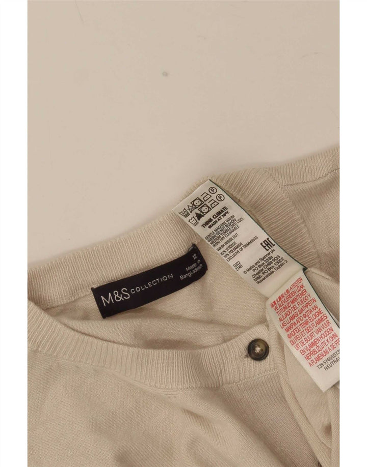 Sweter damski Marks & Spencer UK 12, średni beż, wiskoza