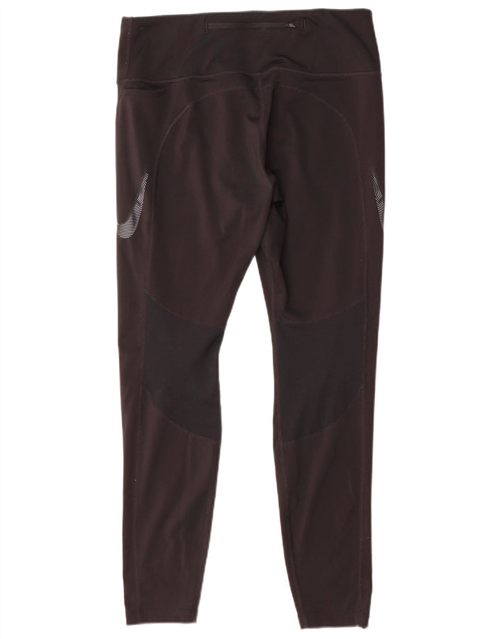 Damskie legginsy Nike Graphic UK 14, duże, czarne, poliestrowe