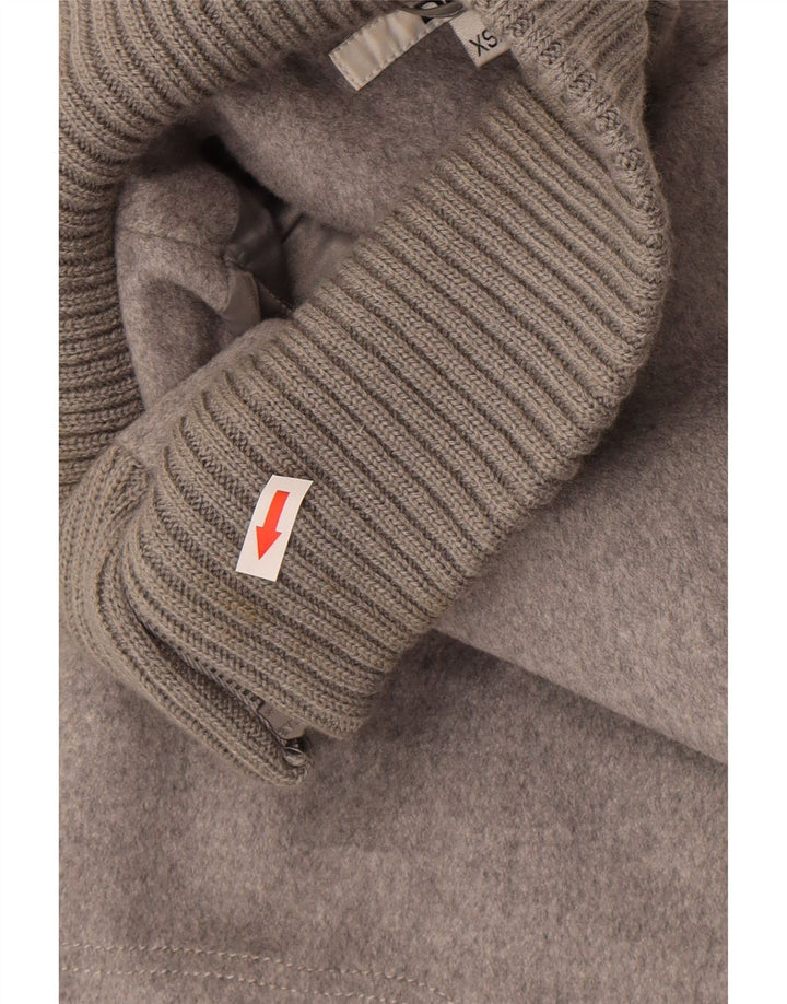 Dkny damski płaszcz pelerynowy UK 6 XS szara wełna