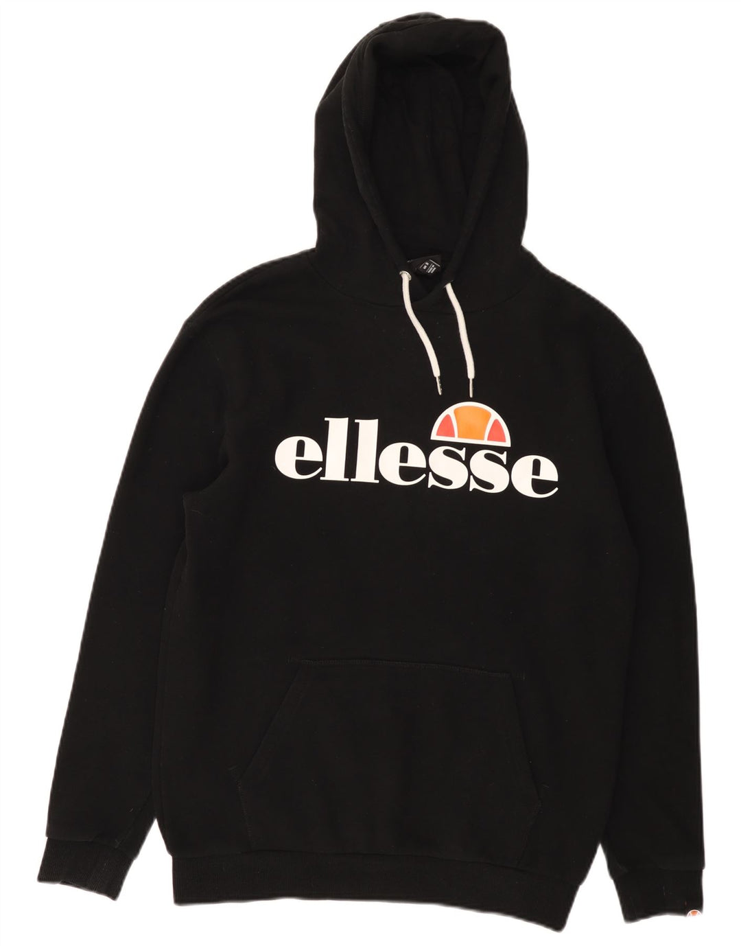 Męski sweter z kapturem Ellesse, mały, czarny, bawełniany