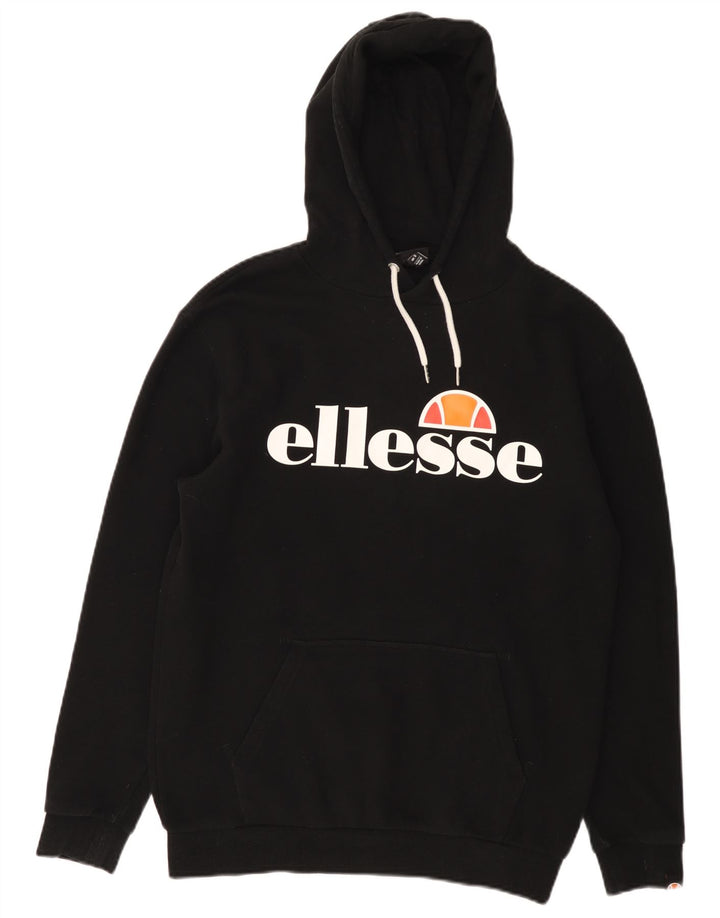 Męski sweter z kapturem Ellesse, mały, czarny, bawełniany