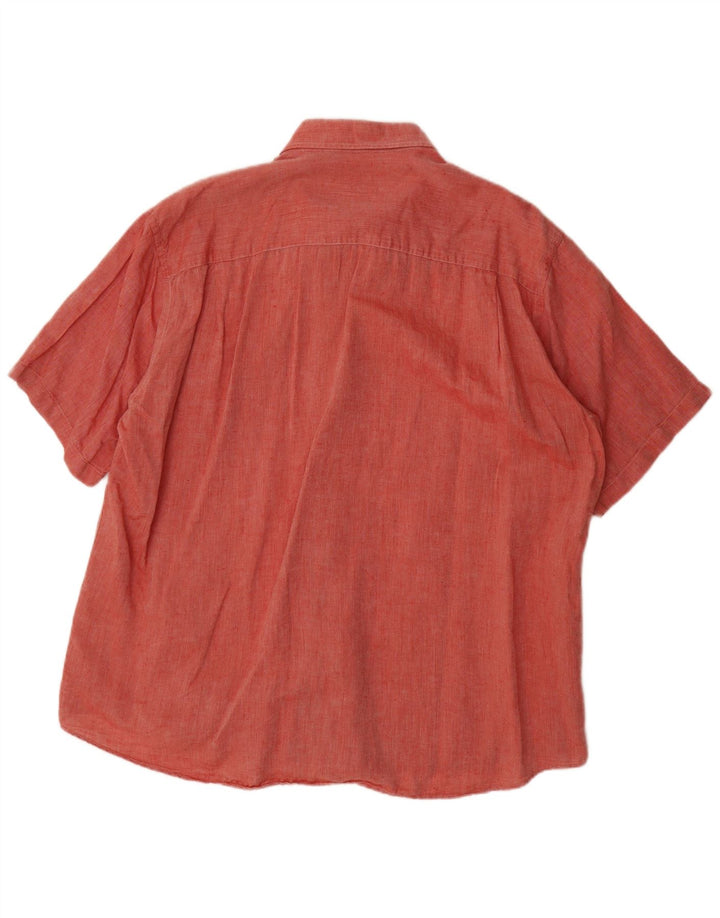 Koszula męska z krótkim rękawem LACOSTE, rozmiar 46, 2XL, czerwona