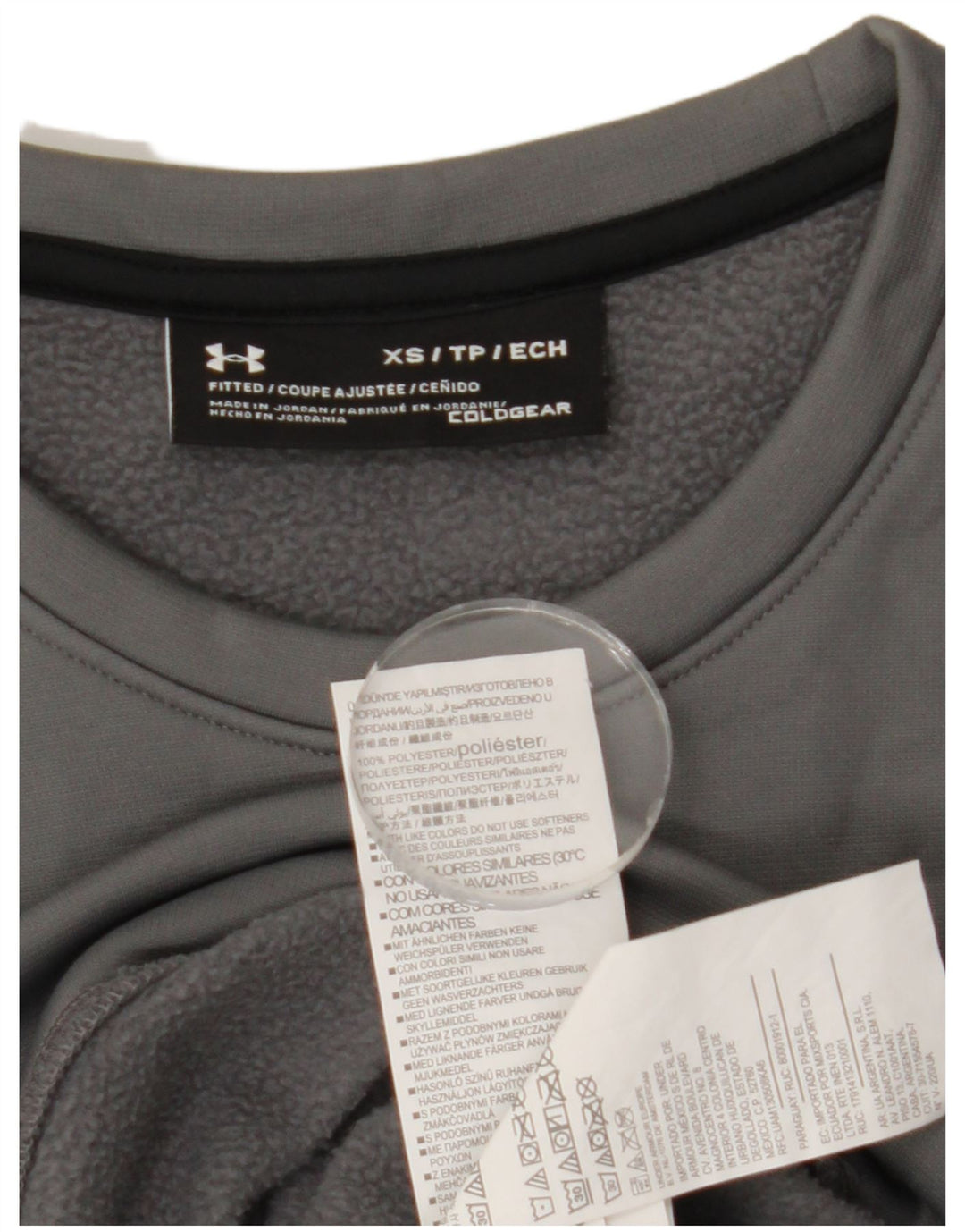 Męska bluza Under Armour Cold Gear Sweter XS Szary poliester
