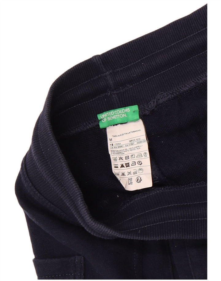 Męskie spodenki sportowe Benetton, średnie, granatowe, bawełniane