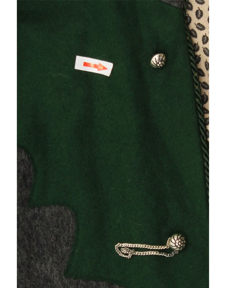 Vintage damski płaszcz z kapturem i kapturem, jeden rozmiar, szary