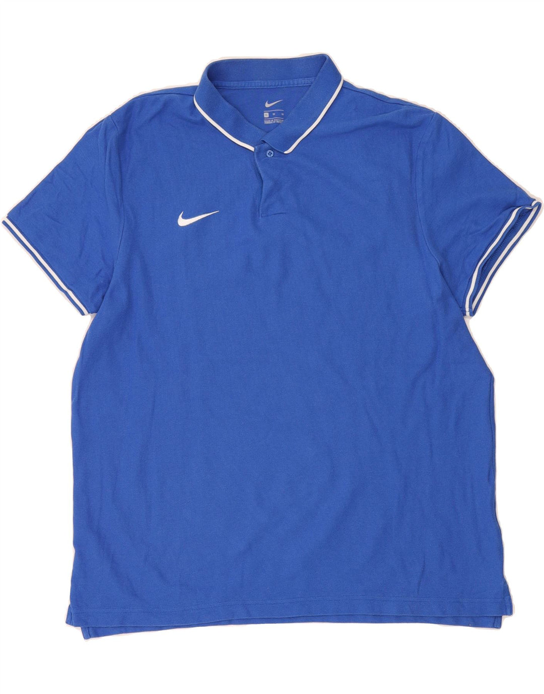 NIKE Mens Polo Shirt XL Blue Vintage Nike and Second-Hand Nike from Messina Hembry 