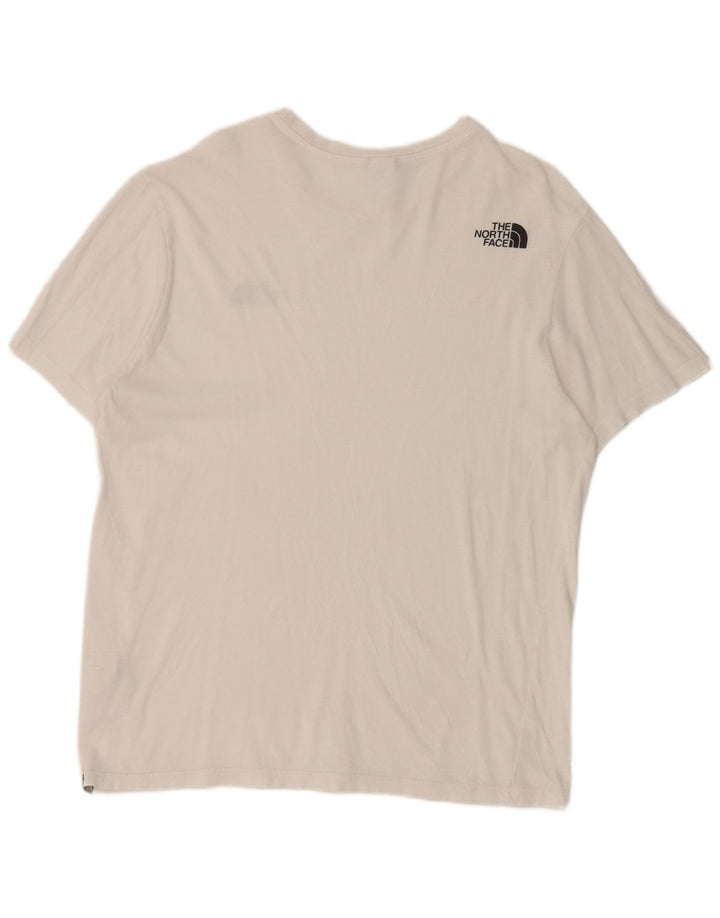 T-shirt damski The North Face, średni, biały, bawełniany