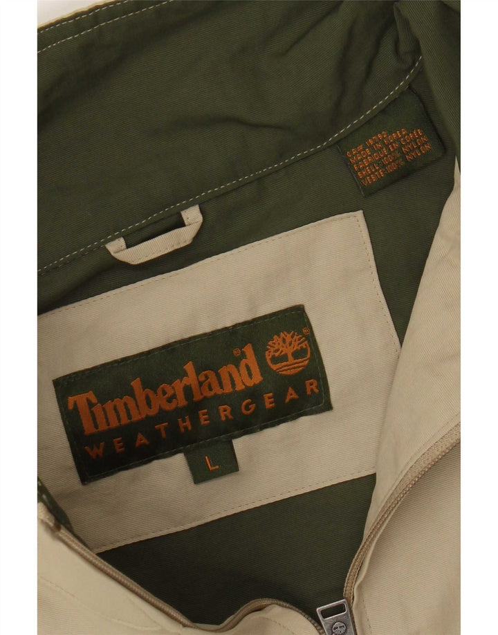 Męska kurtka przeciwdeszczowa Timberland UK 40 Large Beżowy nylon