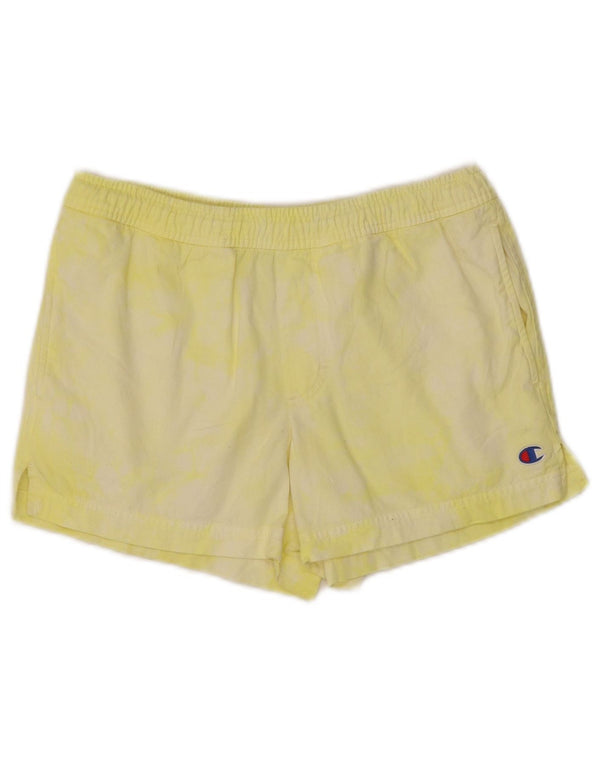Damskie spodenki sportowe Champion UK 6 XS, żółta bawełna Tie Dye