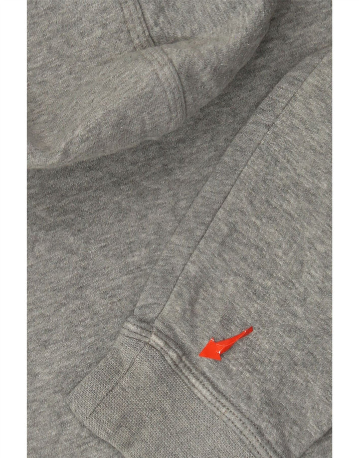 Chłopięcy sweter z kapturem Nike 10-11 lat, średnioszary, nakrapiany