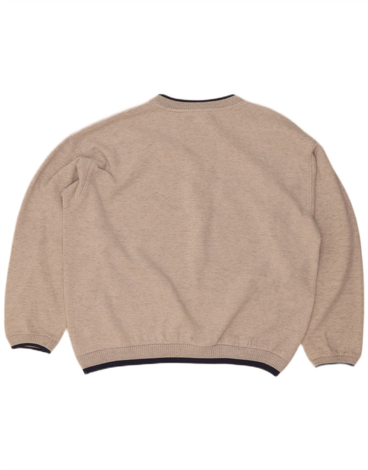 Męska bluza z grafiką Boston, sweter XL, szara bawełna