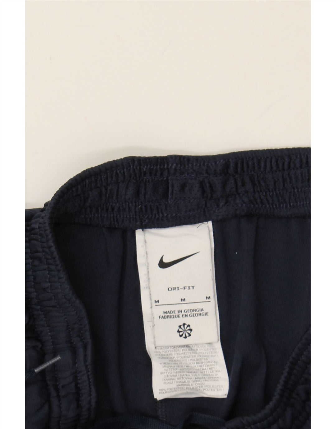 NIKE Womens Tracksuit Trousers UK 14 Medium  Navy Blue Colourblock Vintage Nike and Second-Hand Nike from Messina Hembry 