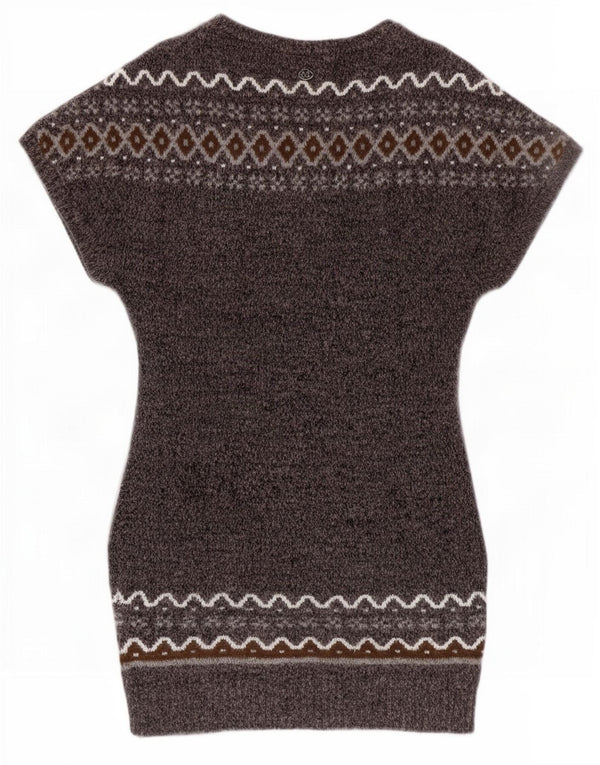 Damska sukienka sweterkowa Marlboro Classics UK 12 Średni szary Fair Isle