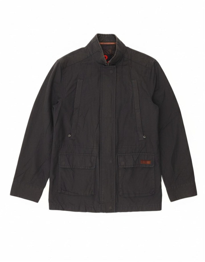 DOLCE & GABBANA Womens Utility Jacket IT 42 Medium Navy Blue Cotton