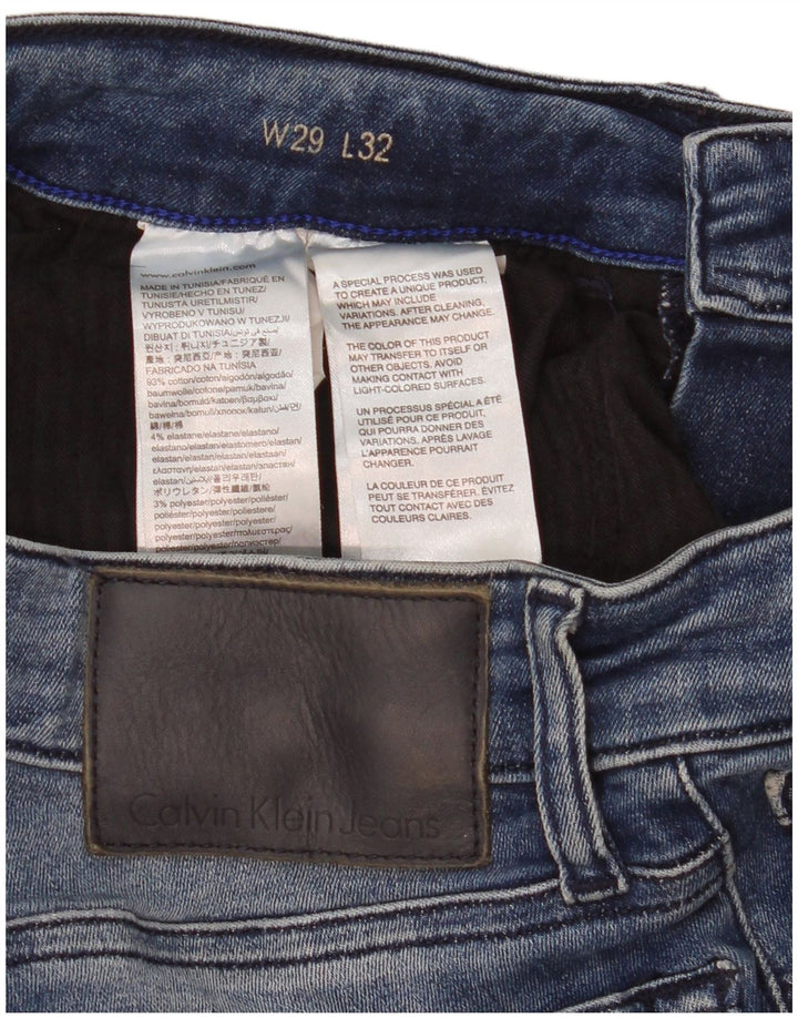 Damskie dżinsy Calvin Klein W29 L32 Niebieskie bawełniane