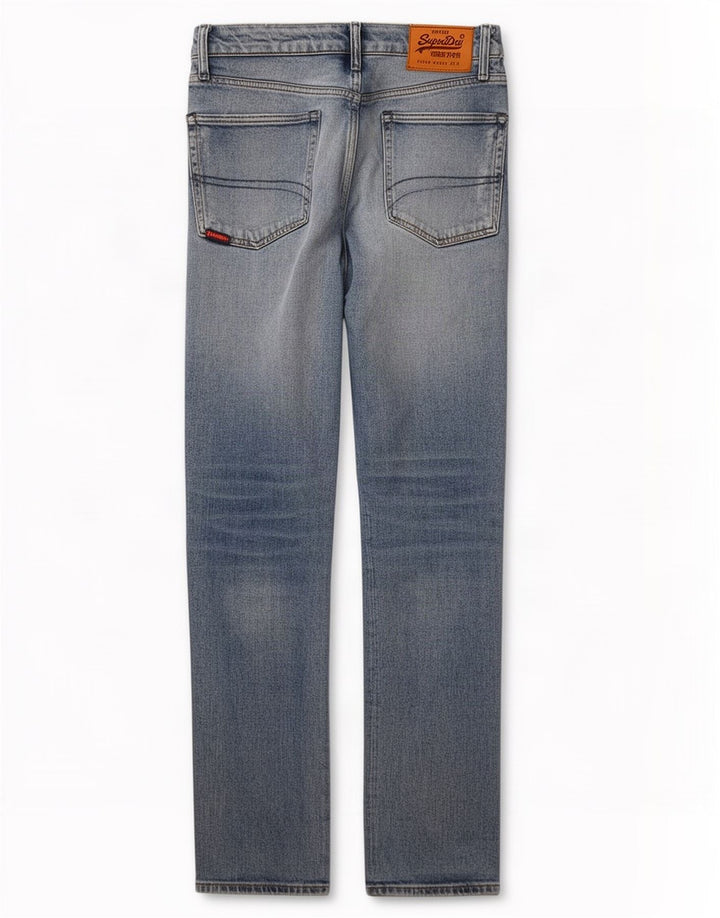 Męskie jeansy Superdry Slim W30 L28 Niebieskie, bawełniane