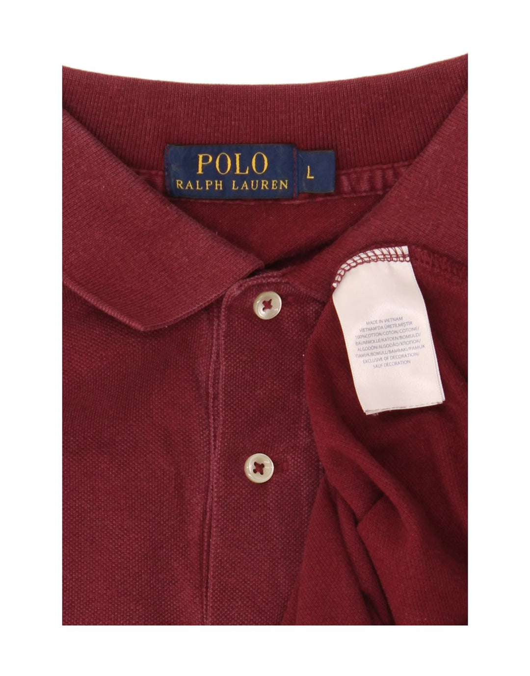 Koszula męska Polo Ralph Lauren, duża, bordowa, bawełniana