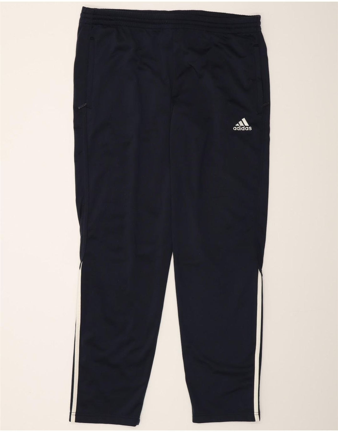 Męskie spodnie dresowe Adidas UK 40/42 Średni granatowy poliester