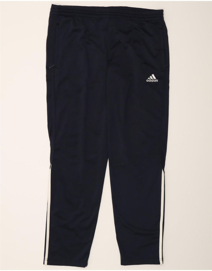 Męskie spodnie dresowe Adidas UK 40/42 Średni granatowy poliester