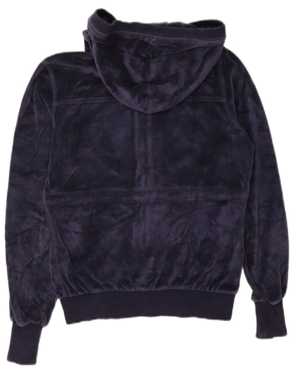 Sweter damski Champion, aksamitny, zapinany na zamek, UK 10, mały, granatowy