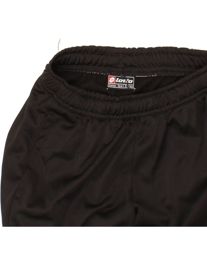 LOTTO Boys Tracksuit Trousers Joggers 6-7 Years Black Vintage Lotto and Second-Hand Lotto from Messina Hembry 