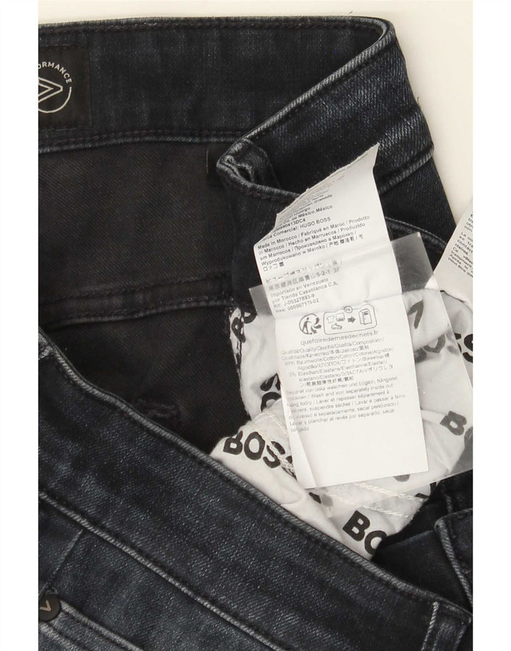 Damskie jeansy slim HUGO BOSS W34 L32 Granatowe, bawełniane