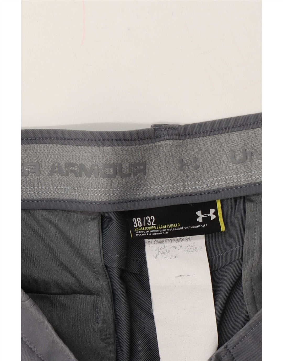 Męskie spodnie typu chino Under Armour W38 L32 szare