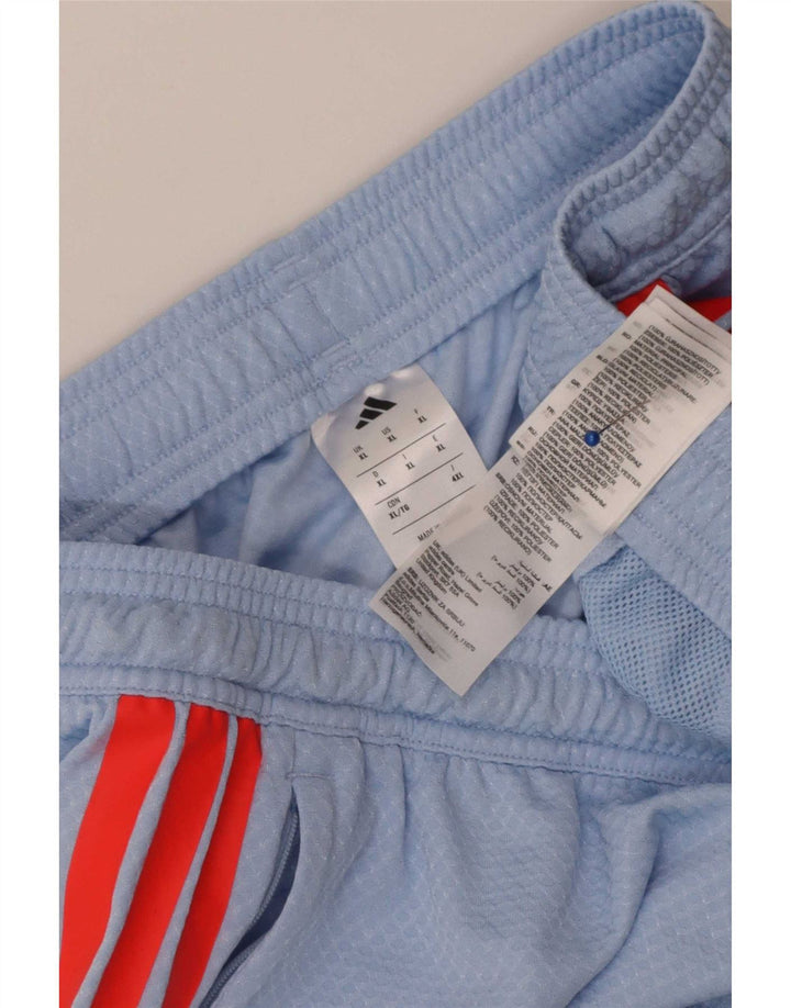 Męskie spodenki sportowe Adidas XL Niebieski poliester z blokami kolorów
