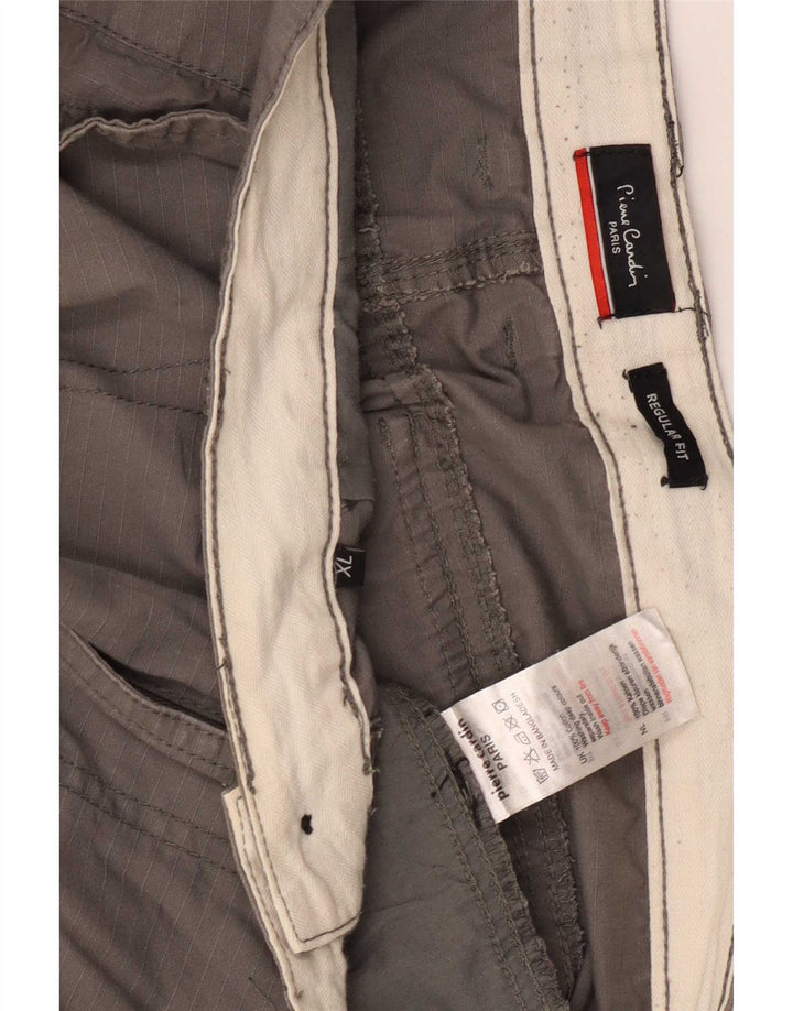 Męskie szorty cargo Pierre Cardin o regularnym kroju XL W38, szara bawełna