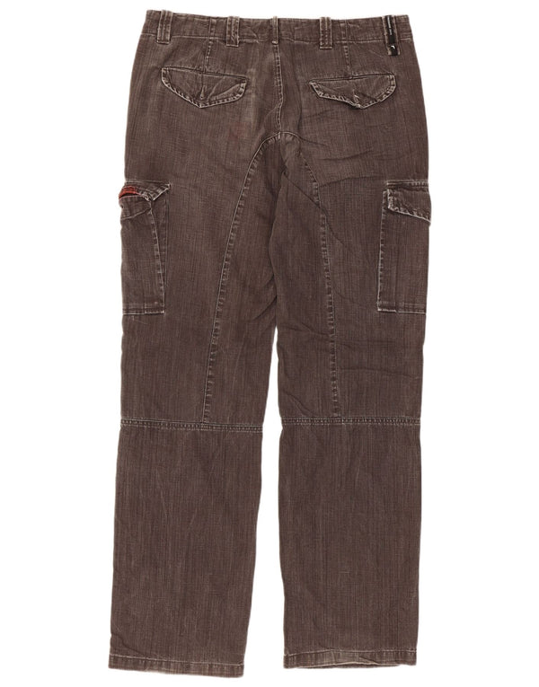 Trussardi Jeans Męskie Cargo Straight IT 50 Large W34 L32 Szara bawełna