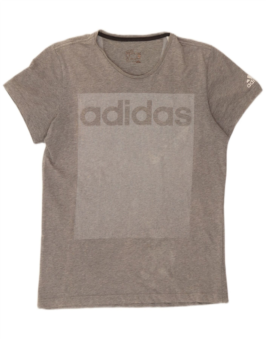 Męska koszulka graficzna Adidas Top Medium Grey Colorblock