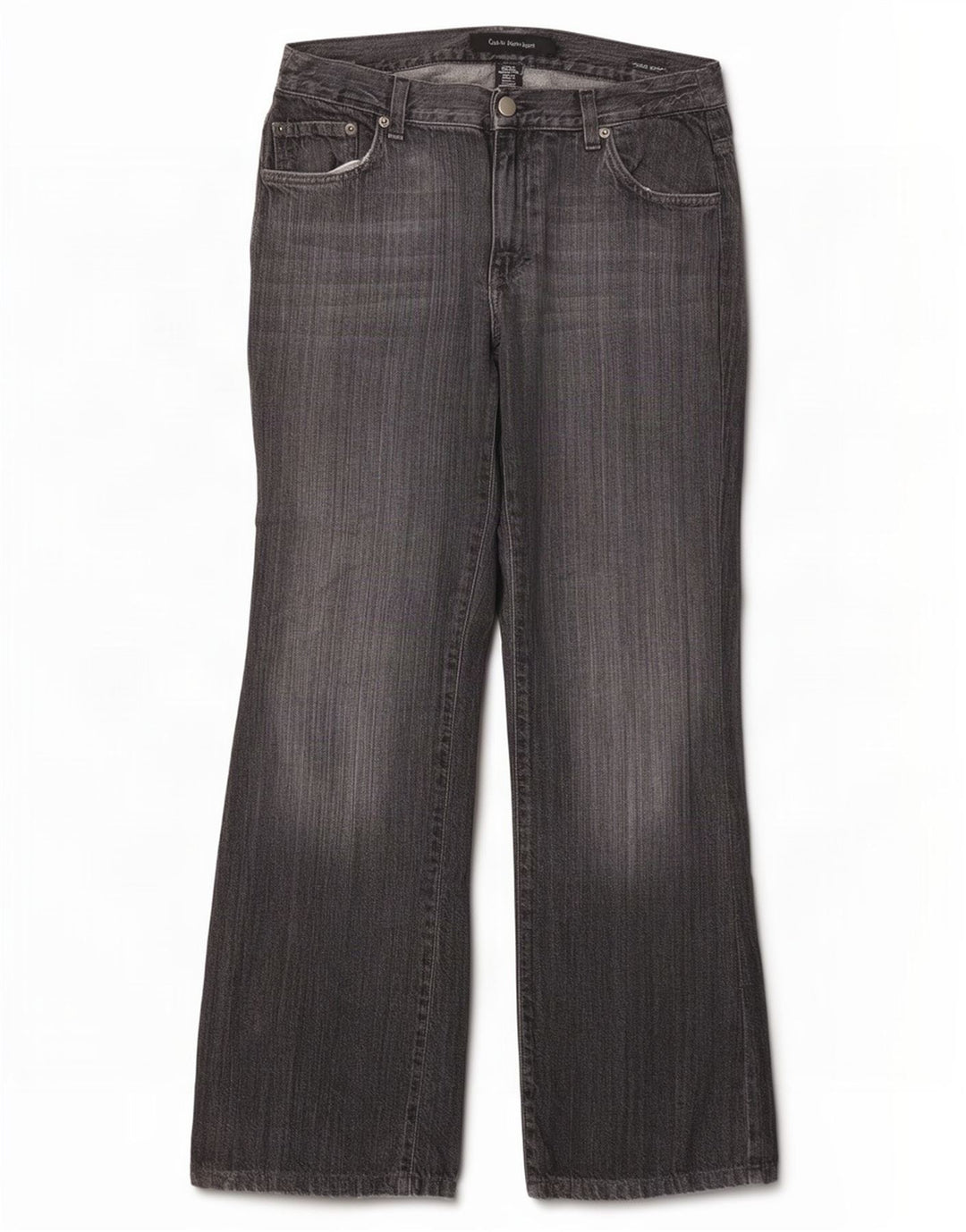 Damskie dżinsy Bootcut Calvin Klein z niską talią W30 L30 Szara bawełna