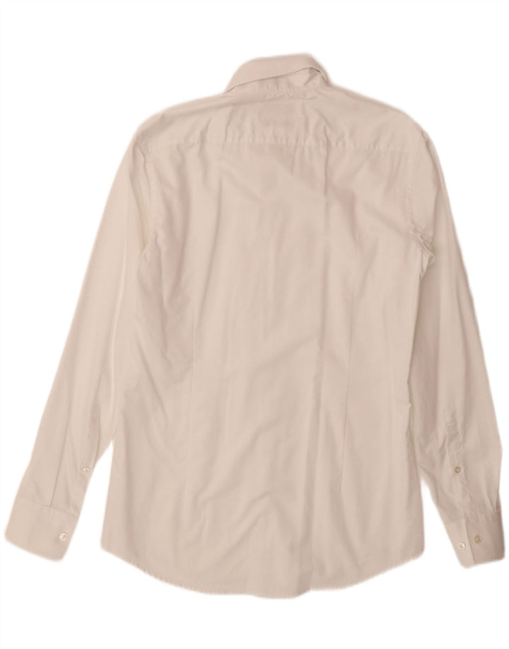Męska koszula slim fit HUGO BOSS, rozmiar 38 15, średnia biel