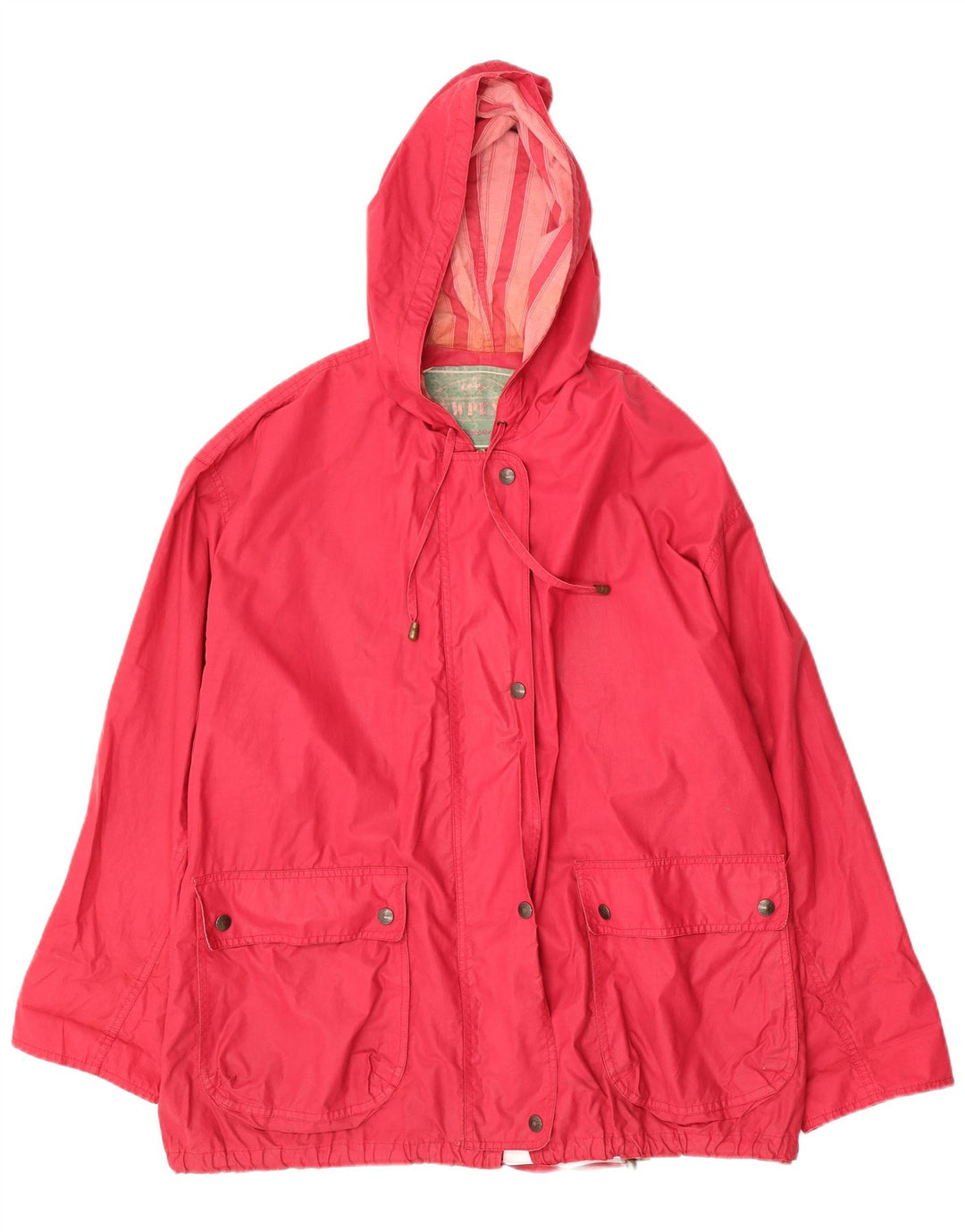 NEW PENNY Damska kurtka wiatrówka oversize z kapturem UK 16, duża czerwona