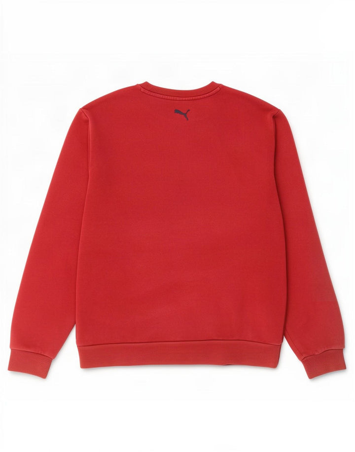 Męska bluza z grafiką Puma, duża, czerwona