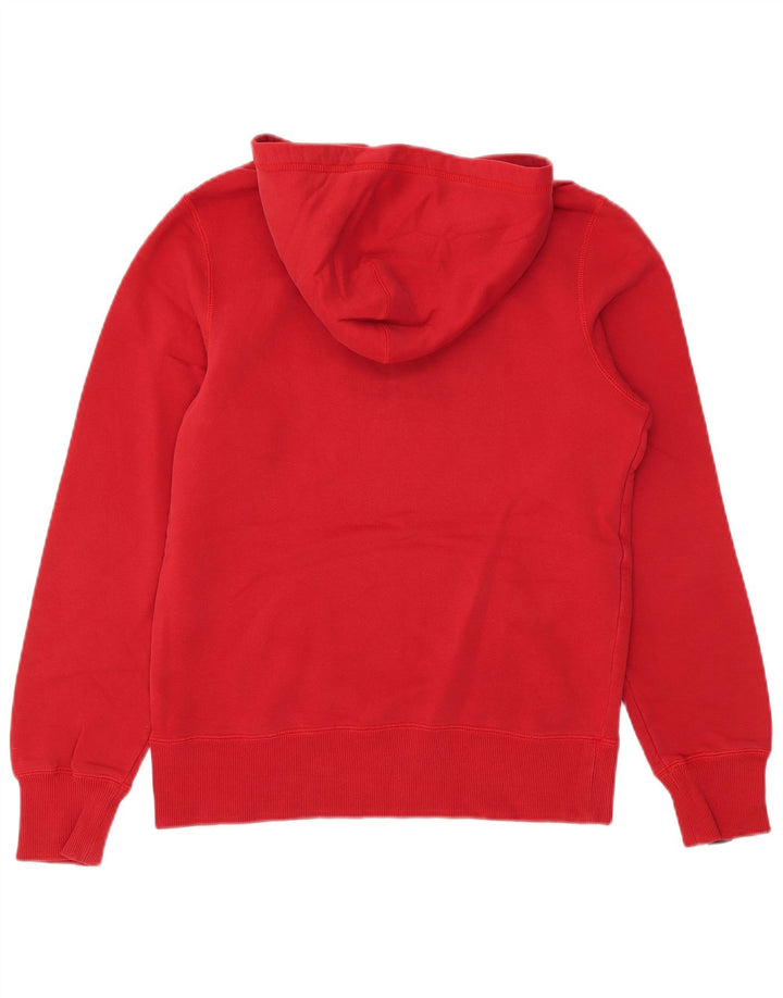 Męski sweter z kapturem Nike z grafiką, mały, czerwony, bawełniany