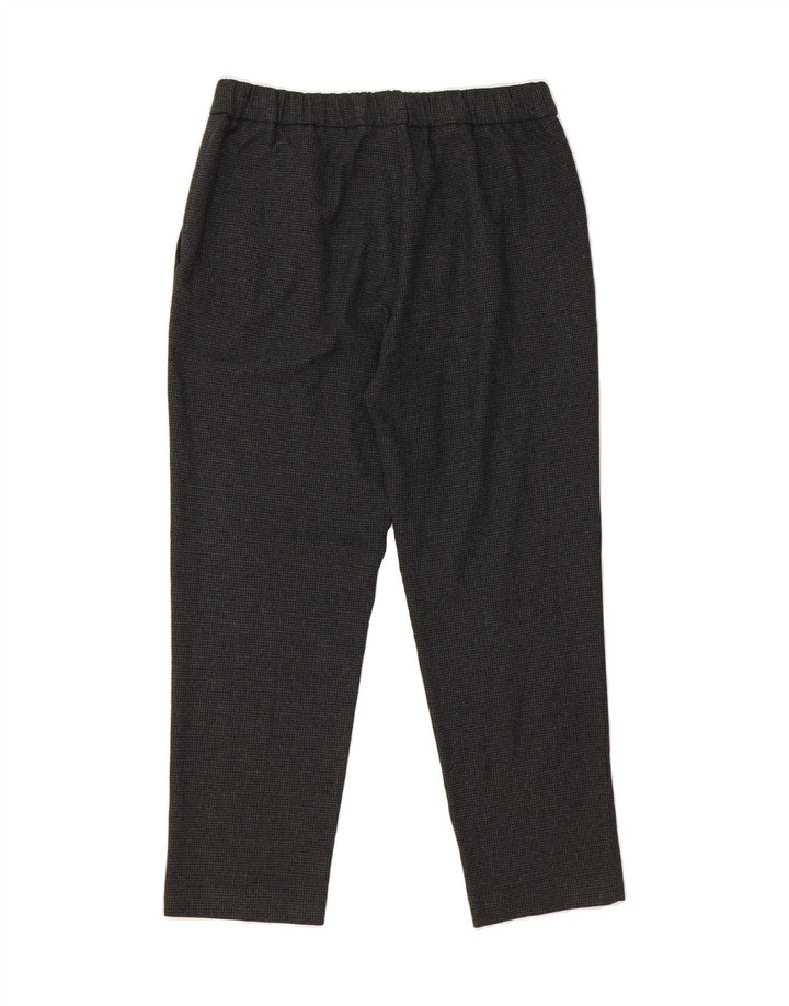 ZARA Womens Slim Chino Trousers W36 L26 Grey Houndstooth Polyester Vintage Zara and Second-Hand Zara from Messina Hembry 