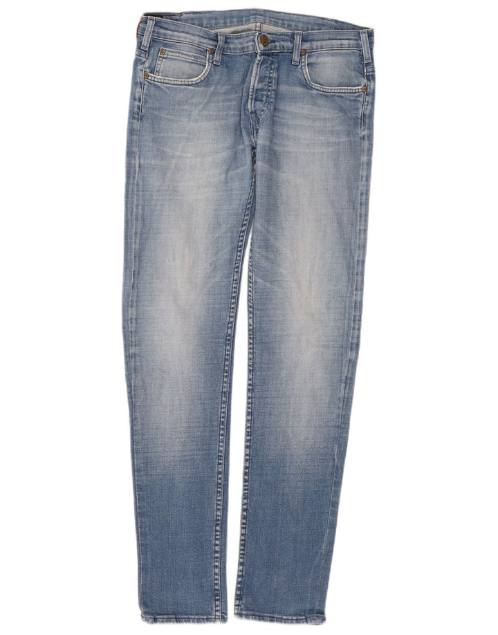 Damskie jeansy Lee Powell Slim W32 L34 Niebieskie bawełniane