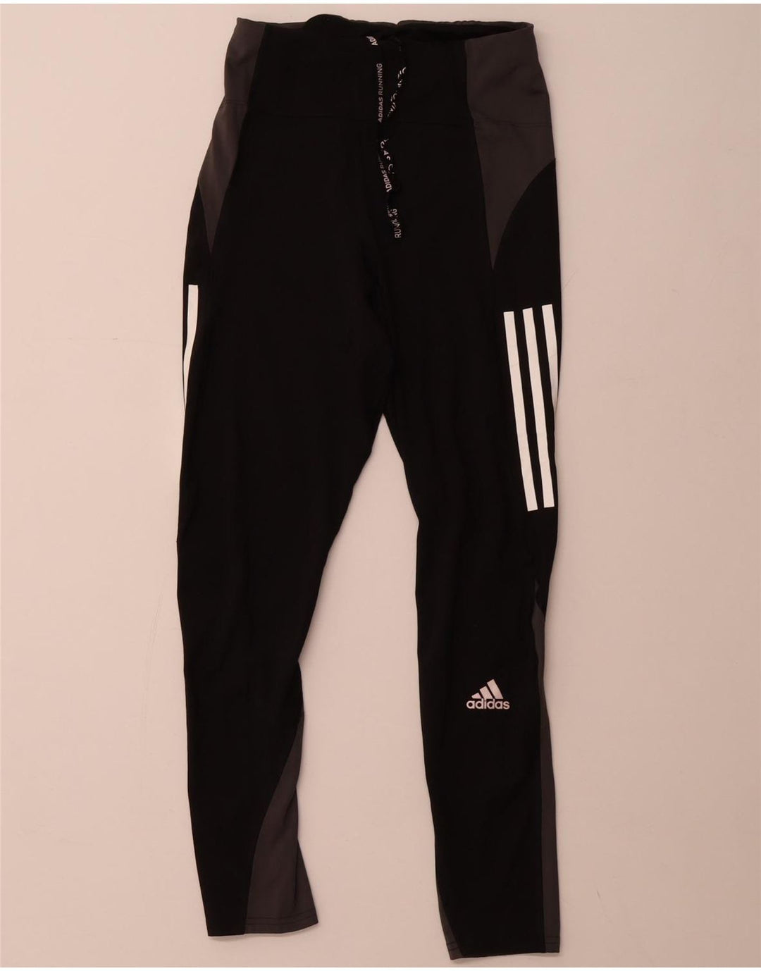 Damskie legginsy ADIDAS Aeroready UK 8/10, małe czarne bloki kolorów