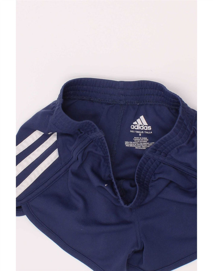 Spodenki sportowe Adidas dziewczęce 4-5 lat granatowe, poliestrowe