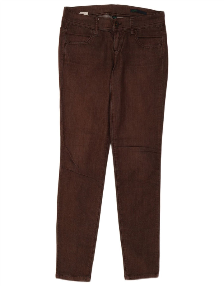 BENETTON Womens Slim Jeans W26 L29 Brown Cotton