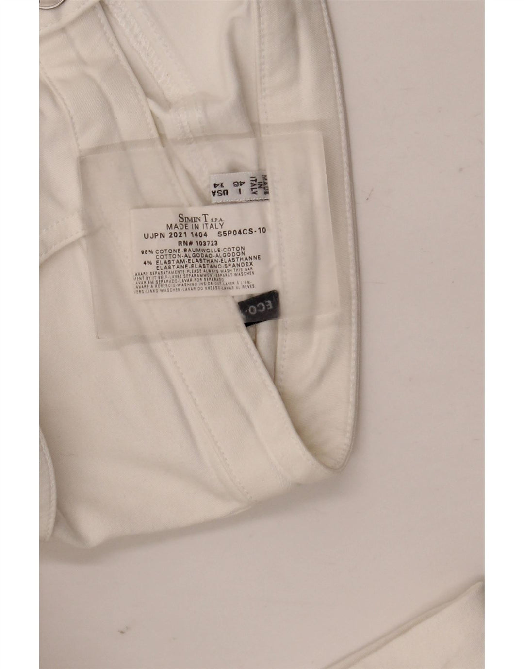 Armani Jeans Damskie jeansy Bootcut IT 48 XL W32 L32 Biała bawełna