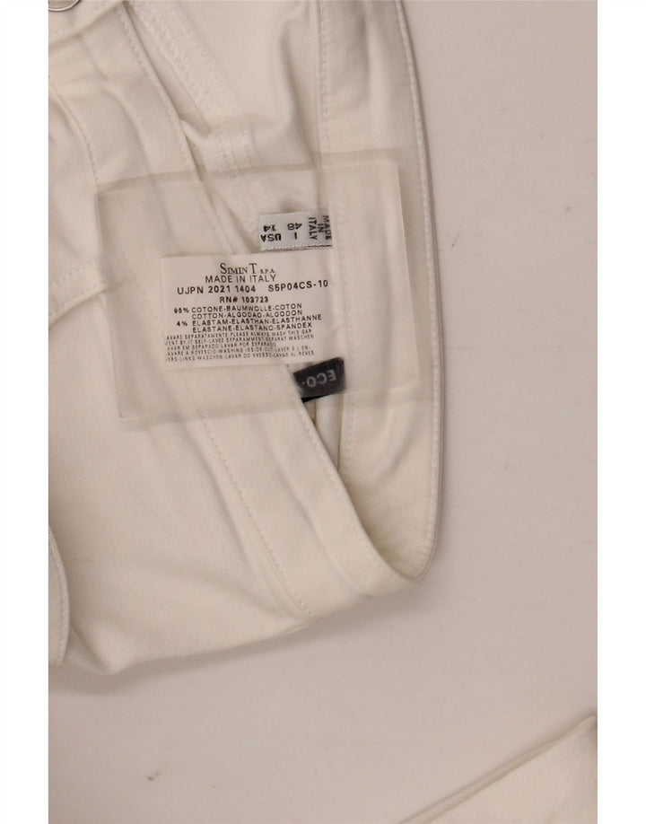 Armani Jeans Damskie jeansy Bootcut IT 48 XL W32 L32 Biała bawełna