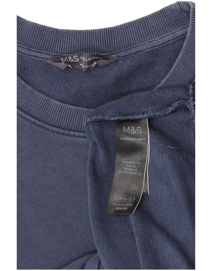 Damska bluza dresowa Marks & Spencer UK 14, duża, granatowa, bawełniana