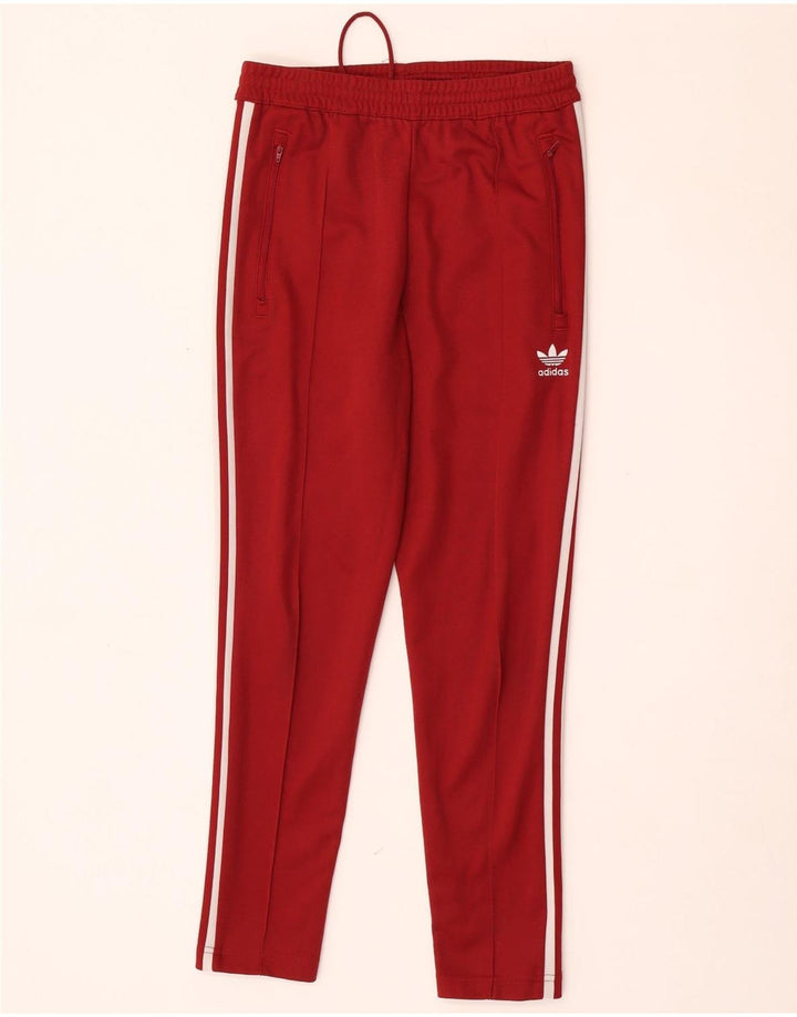 Męskie spodnie dresowe Adidas, małe, czerwone, bawełniane