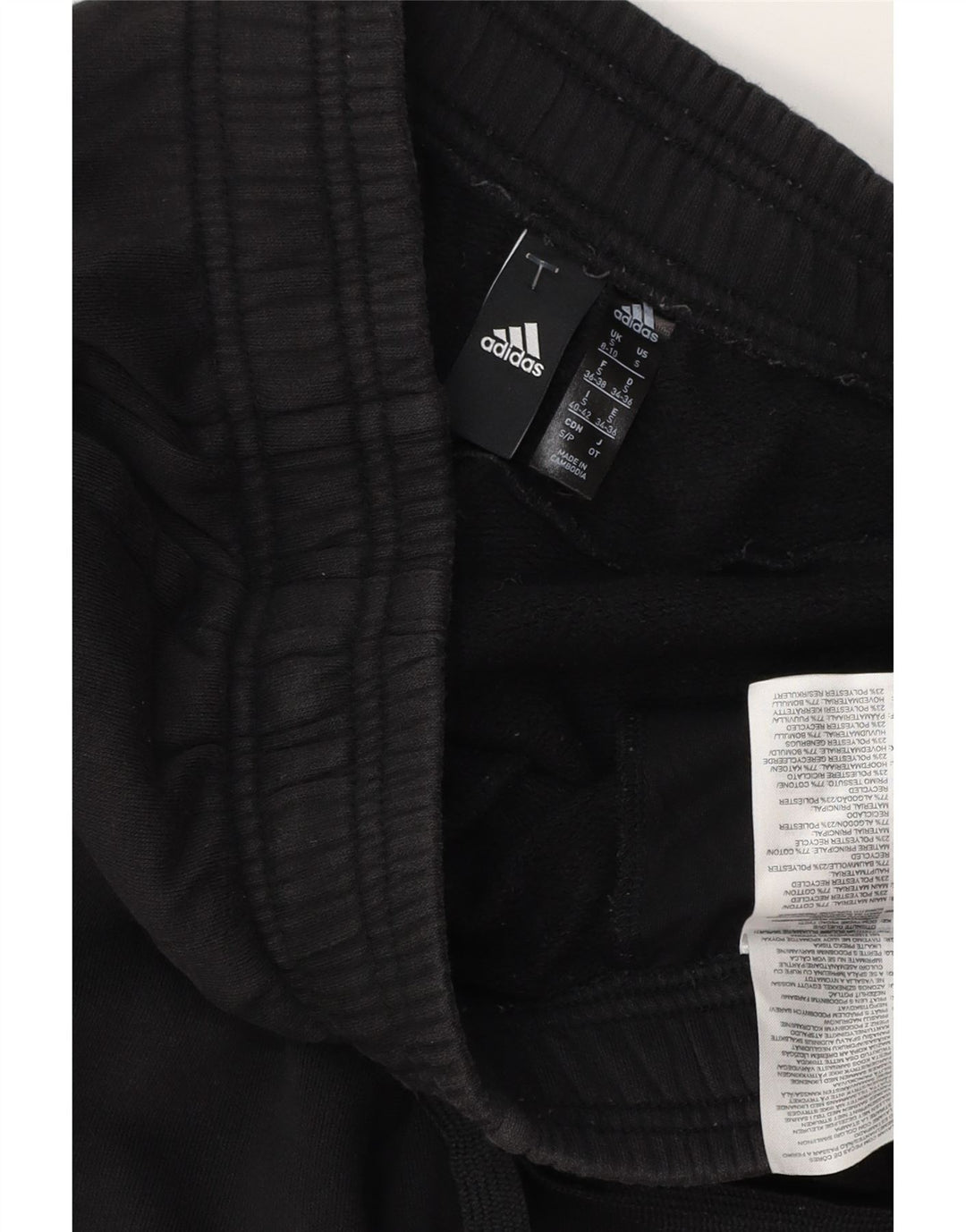 Damskie spodnie dresowe ADIDAS Joggers UK 8/10 Małe, czarne, bawełniane